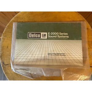DELCO E-2000 ETR RADIO MANUAL OLDSMOBILE CHEVROLET BUICK PONTIAC 81 82 83 84 85